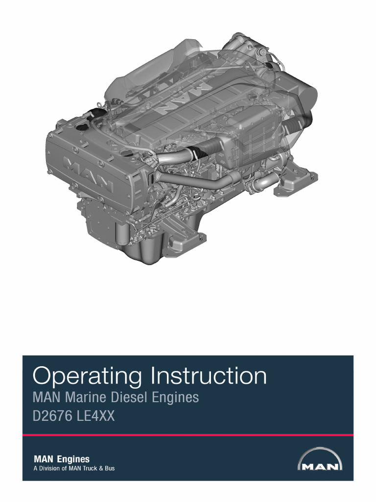 MAN D2676 LE4 Engine Operating Manual | PDF | Safety | Reliability ...