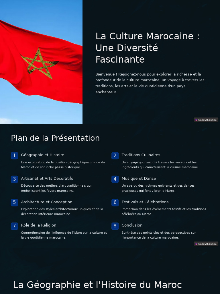 La Richesse de la Culture Marocaine | PDF | Maroc