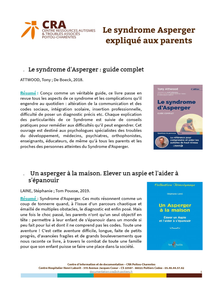 Comprendre le syndrome d'Asperger | PDF | Syndrome d'Asperger | Autisme