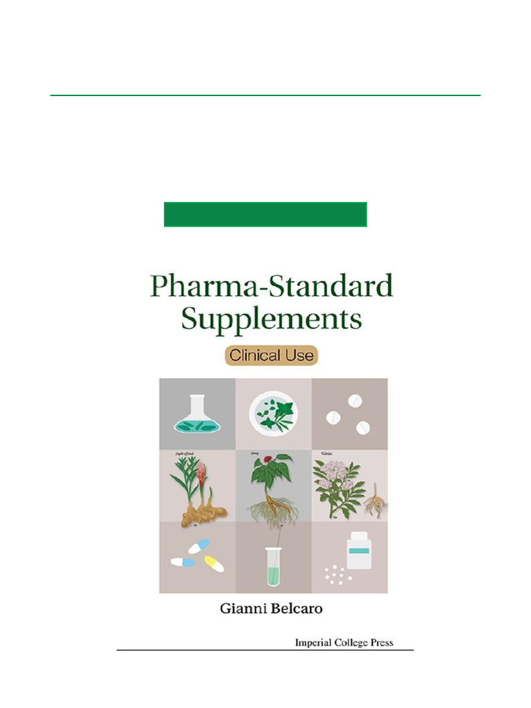 PHARMA STANDARD SUPPLEMENTS CLINICAL USE Clinical Use Direct Ebook ...