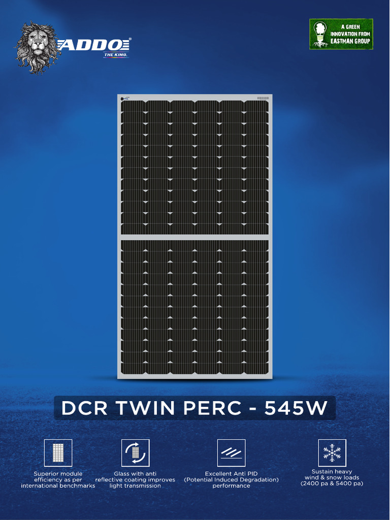 Addo DCR Twin Perc - 545W | PDF
