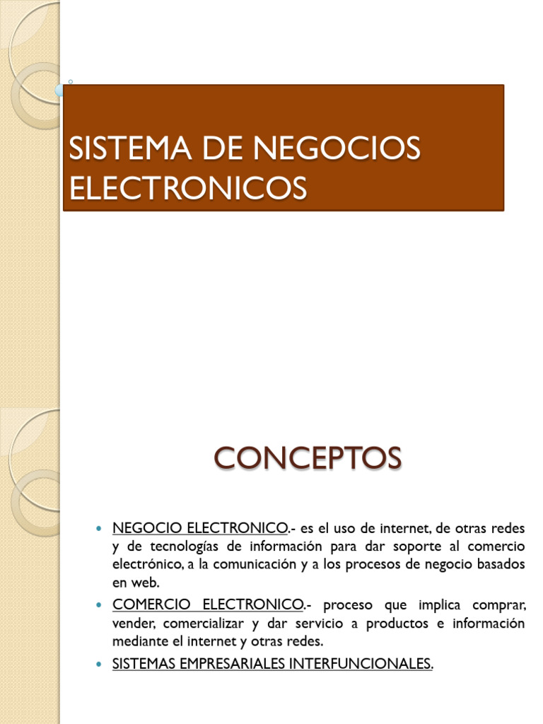 Conceptos Clave de Negocios Electrónicos | PDF | Comercio electrónico ...