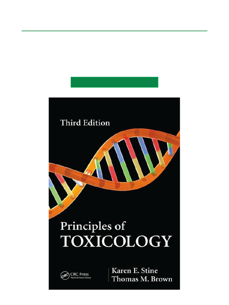 Principles of Toxicology 3rd Edition Optimized DOCX Download | PDF ...