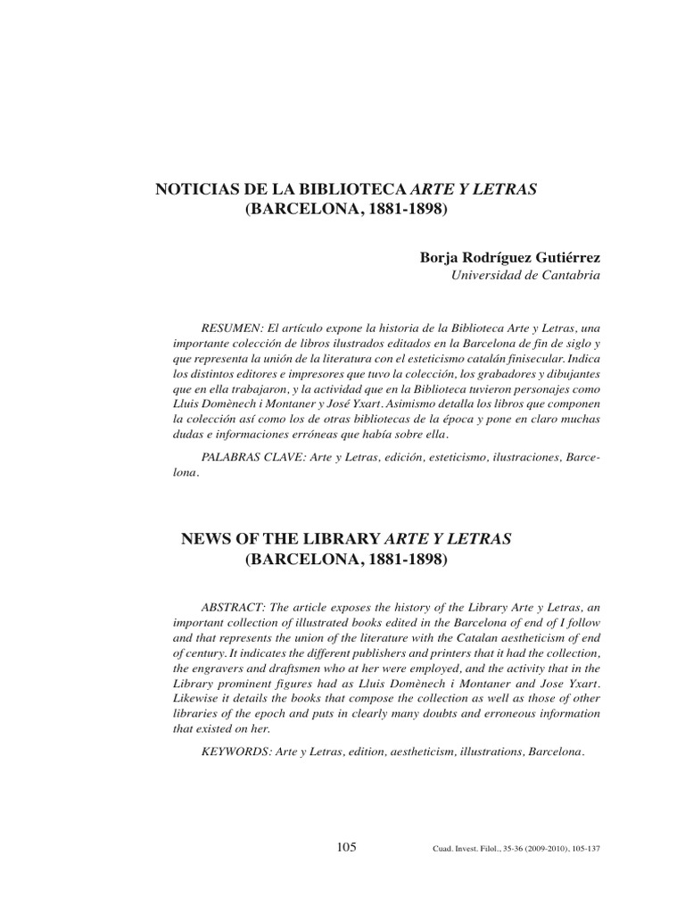 Noticias de La Biblioteca - Arte y Letras - (Barcelona, 1881-1898 ...