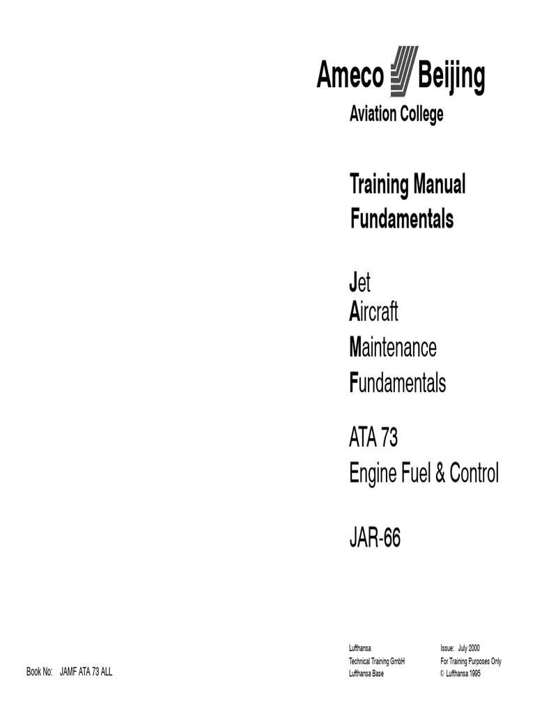 ATA 73: Engine Fuel Control Basics | PDF | Pump | Engines