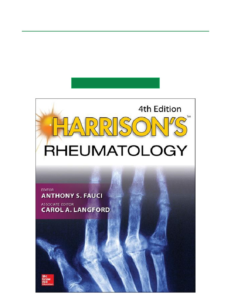 Harrison's Rheumatology, 4E 4th Edition Multiformat Download