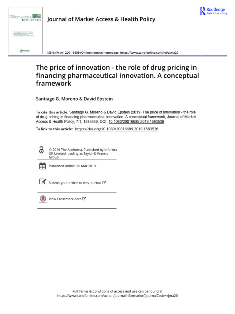 The Price of Innovation - The Role of Drug Pricing | PDF | Investing ...