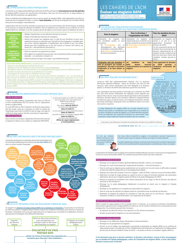 Évaluation des stagiaires BAFA en ACM | PDF | Pédagogie