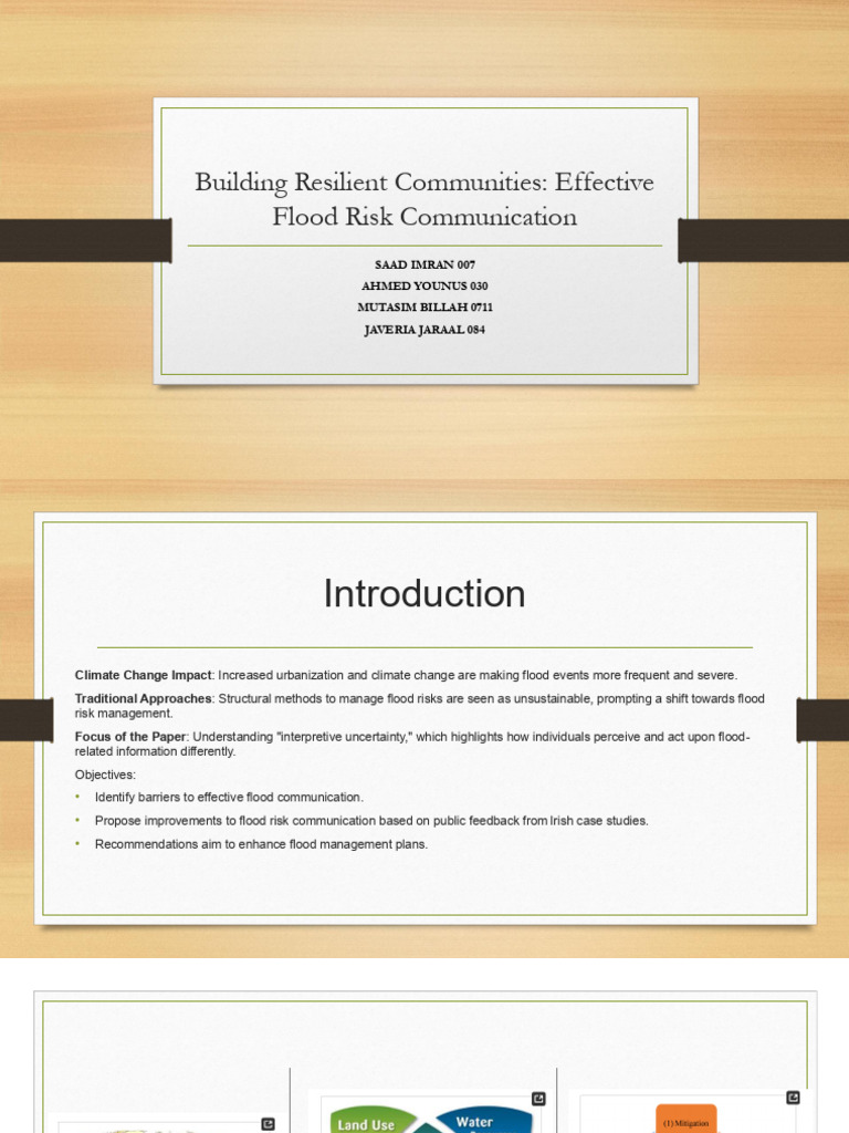 of Flood Management | PDF | Survey Methodology | Communication