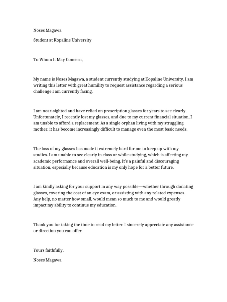 Request Letter Noses Magawa | PDF