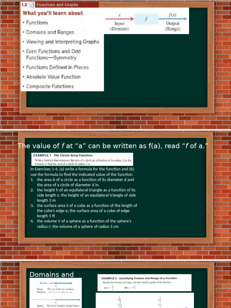 1.2 Functions and Graphs in Class | PDF