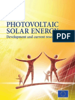 EU - Photo Voltaic Solar Energy - Development and Current Research