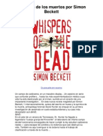 Susurros de Los Muertos Por Simon Beckett - Averigüe Por Qué Me Encanta!
