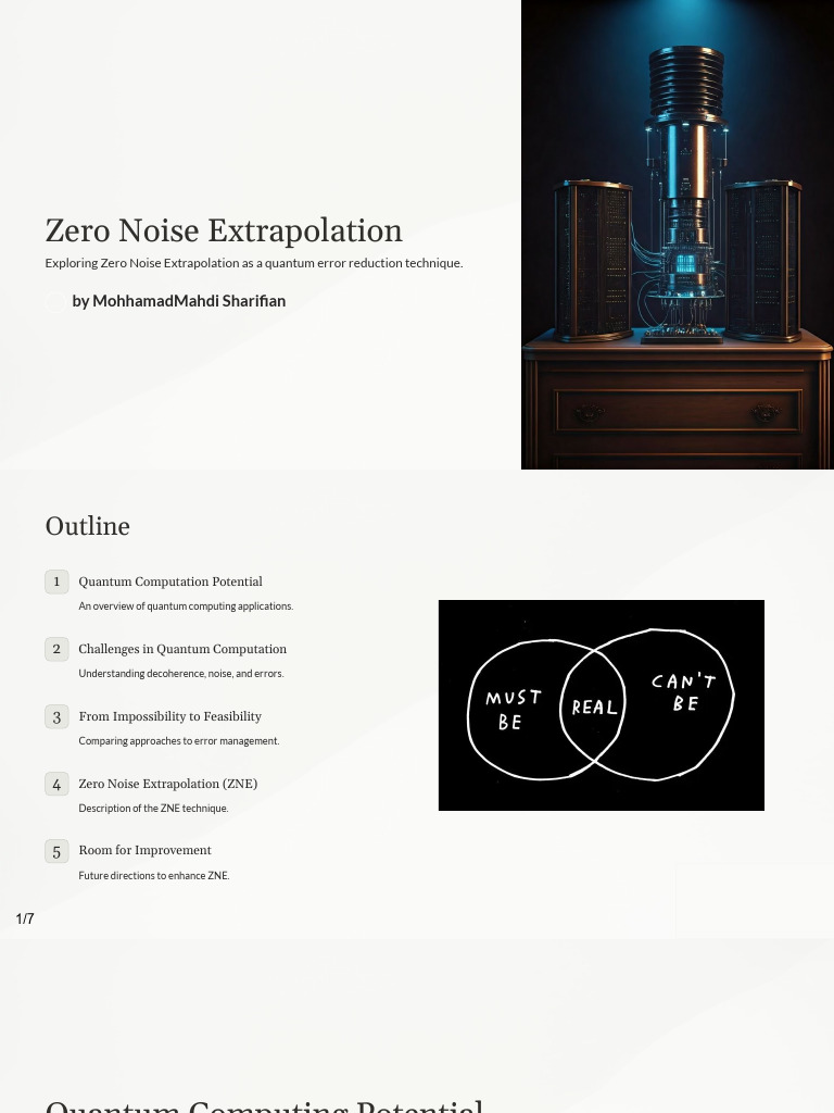 Zero Noise Extrapolation in Quantum Error Mitigation | PDF | Quantum ...