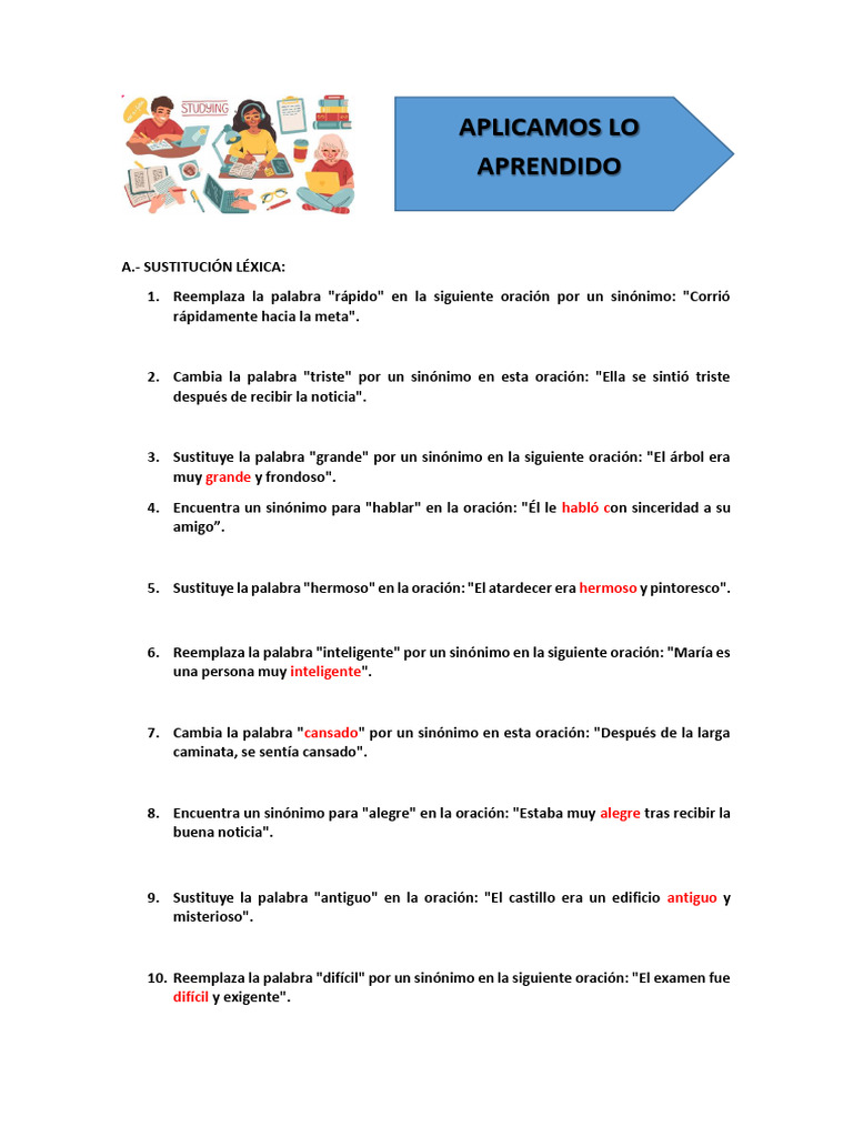 04 Sem 5-Práctica - Nominalización | PDF