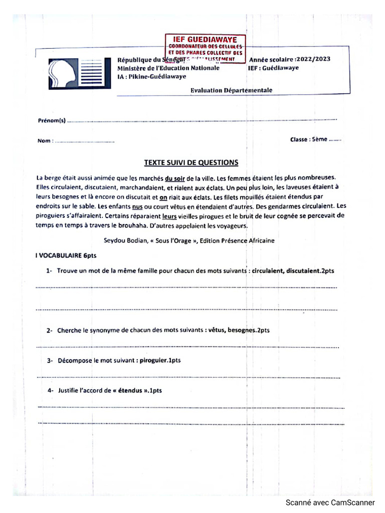 TSQ 5eme | PDF