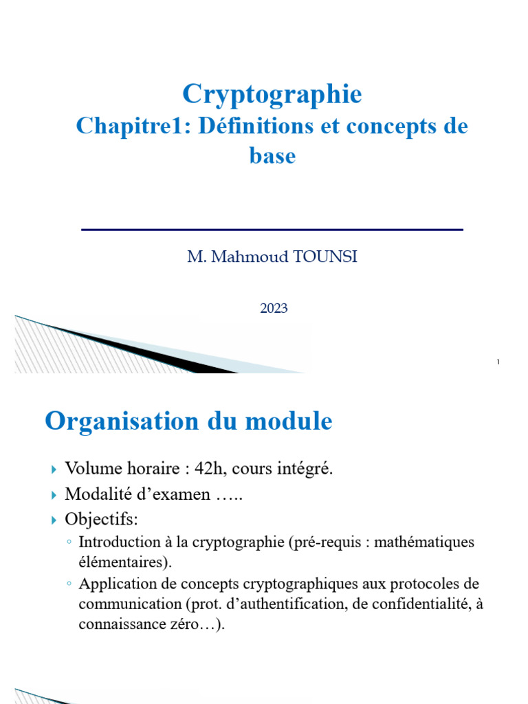 Introduction à la cryptographie moderne | PDF | Public-key cryptography ...