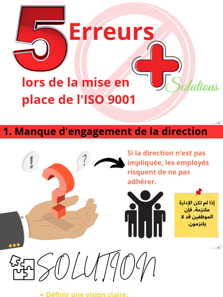 Erreurs courantes lors de l'ISO 9001 | PDF | Management de la qualité ...