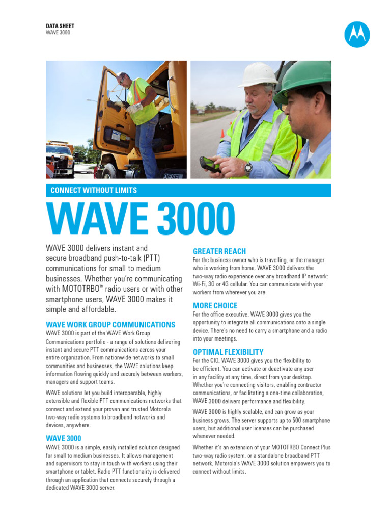 WAVE 3000: Secure PTT for Businesses | PDF | Tablet Computer | Android ...