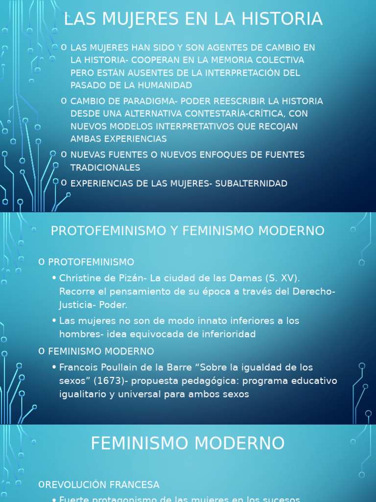 Las Mujeres en La Historia | PDF | Estudios de género | Feminismo