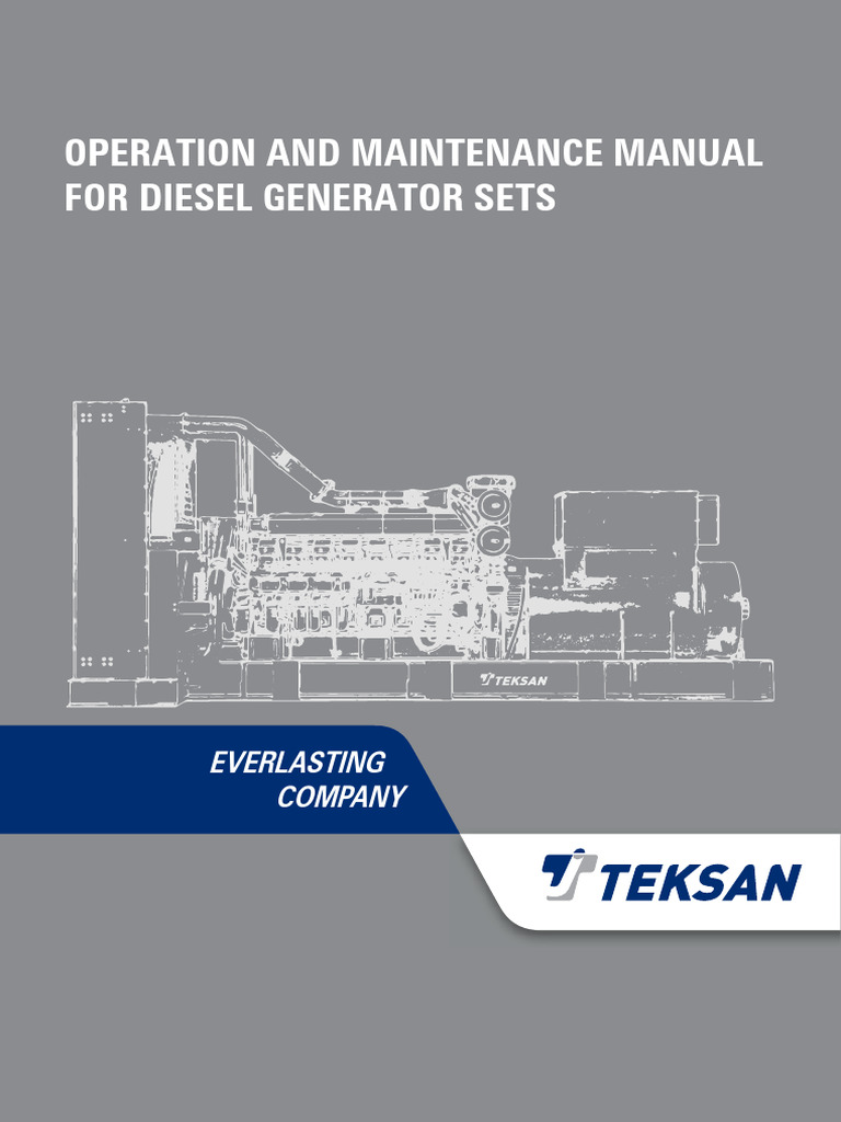 Diesel Generator Operation Manual | PDF | Forklift | Trailer (Vehicle)