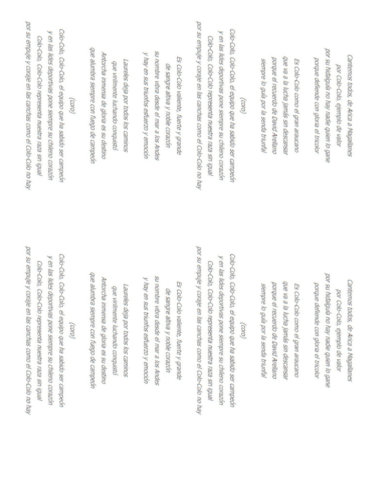 Himno de Colo-Colo | PDF