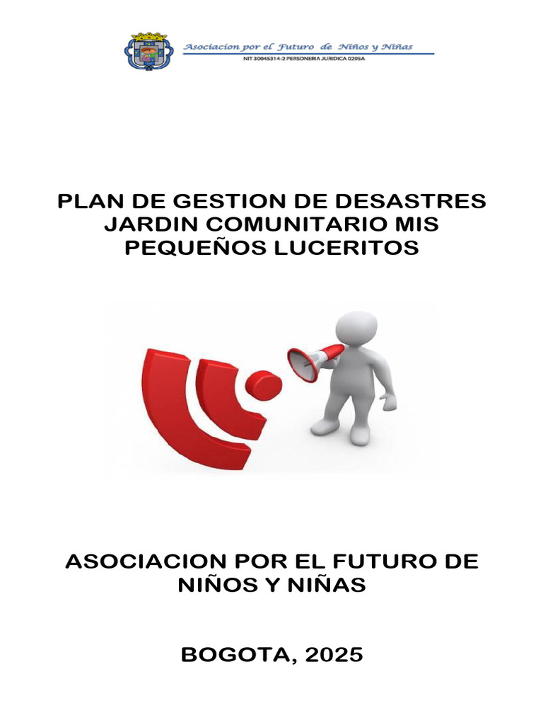 Plan de Gestión de Desastres 2025 | PDF | Riesgo | Simulación