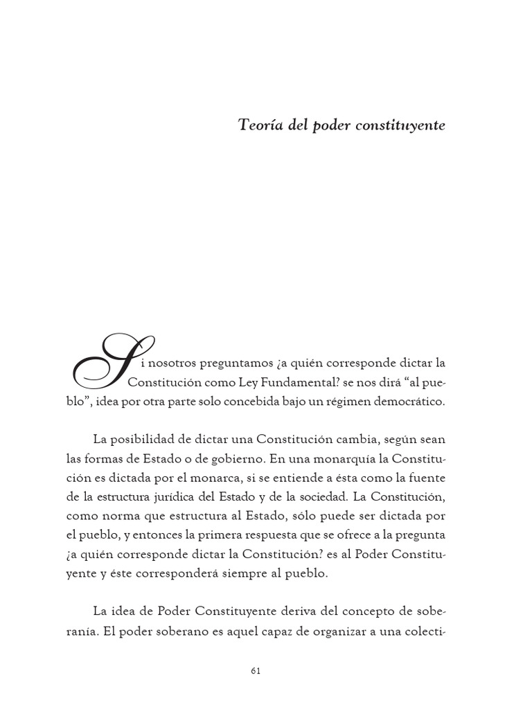 2-Teoria Del Poder Constituyente | PDF | Constitución | Ley constitucional