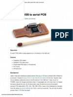 Miniature USB To Serial PCB - Johan Von Konow