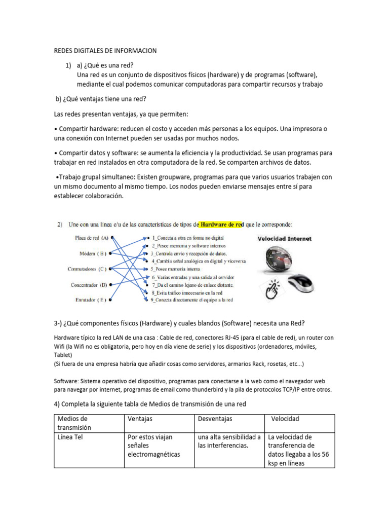 Redes Digitales de Informacion | PDF | Red de computadoras | Satélite ...