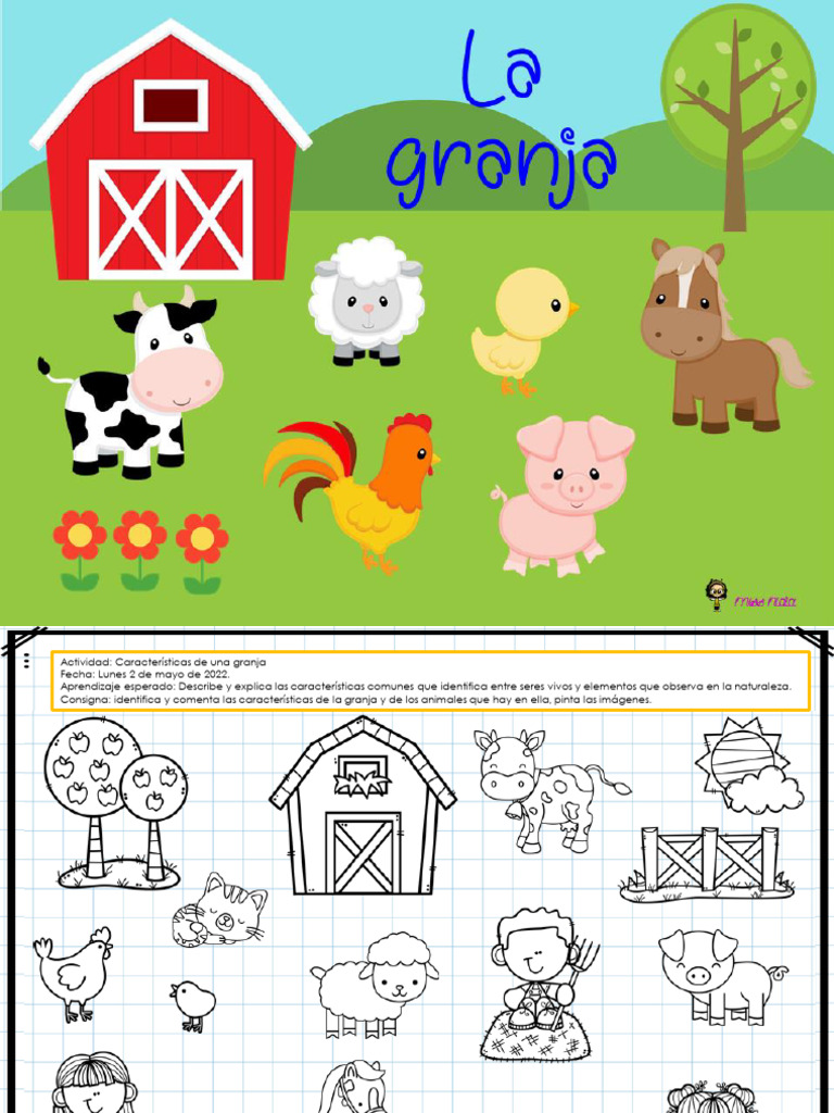 Actividades educativas sobre la granja | PDF