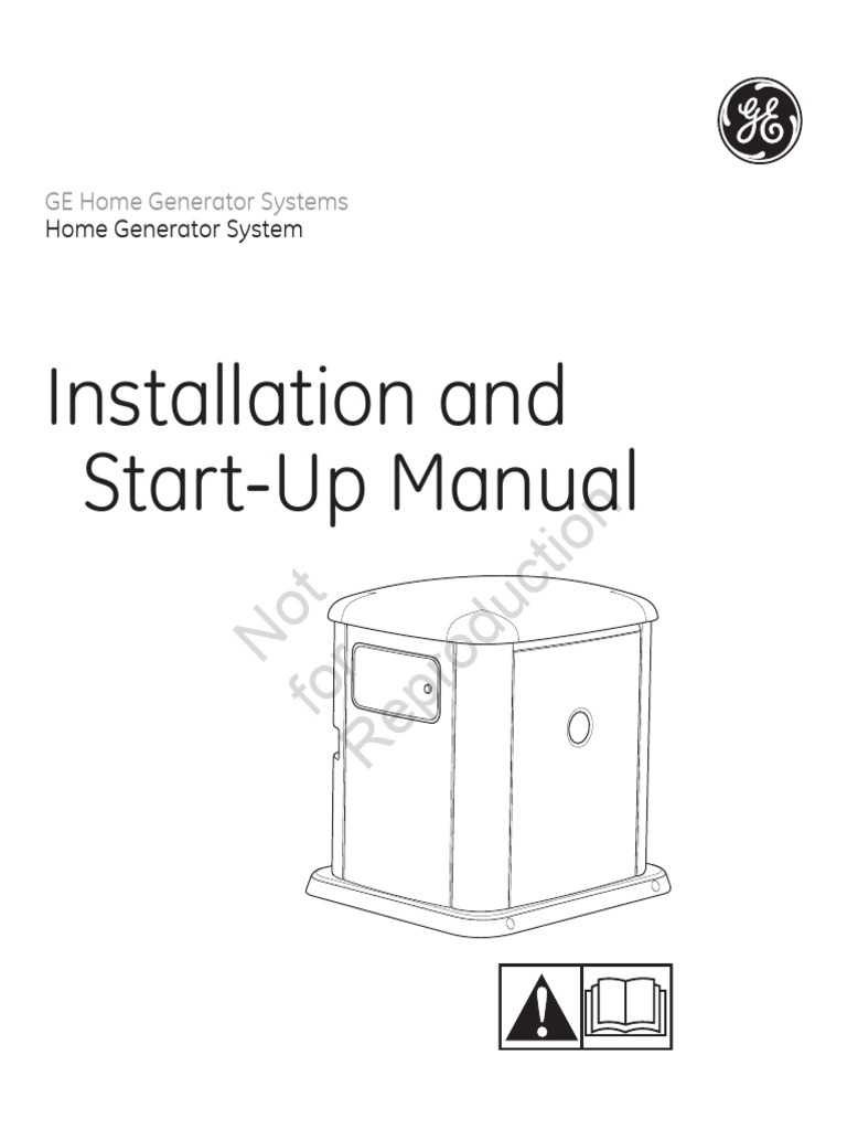 Home Generator System 11000 Watt Installation and Startup Manual | PDF ...