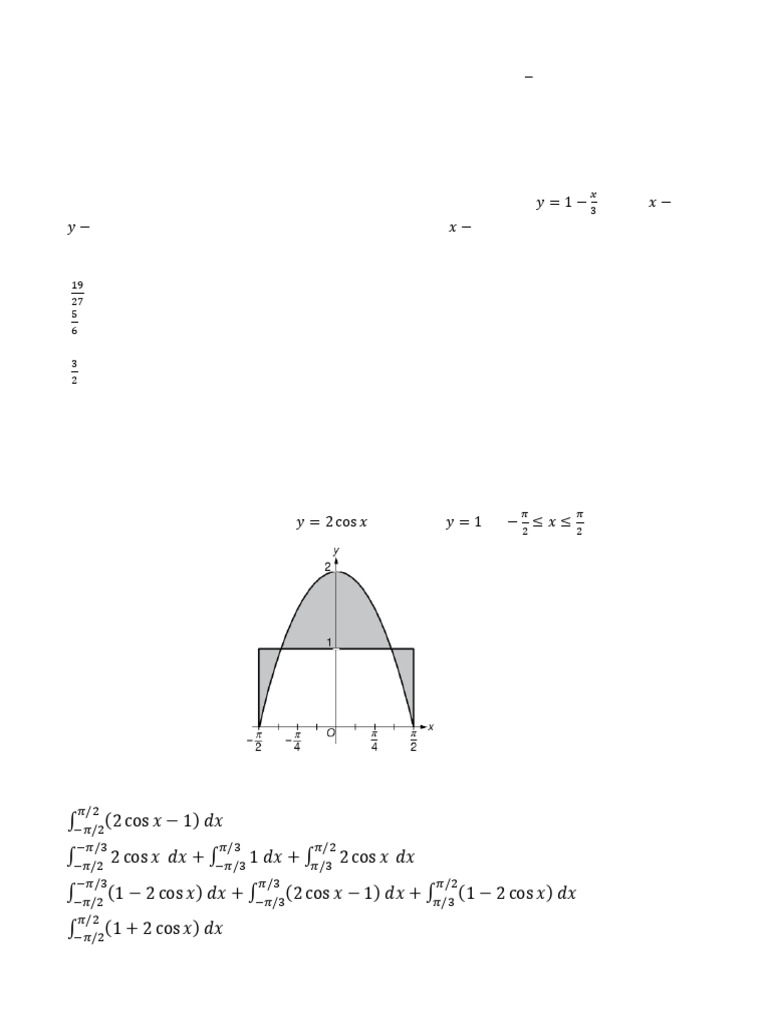 AP Calculus Test Volume and Area Problems | PDF | Area | Geometry