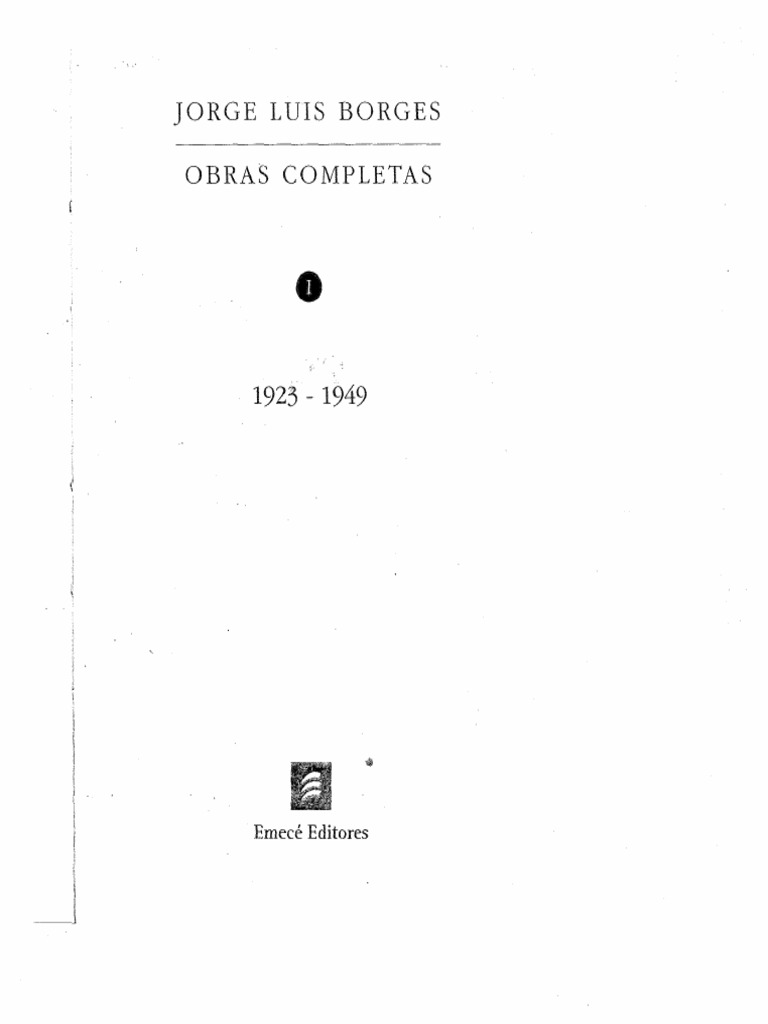 Obras completas de Jorge Luis Borges | PDF
