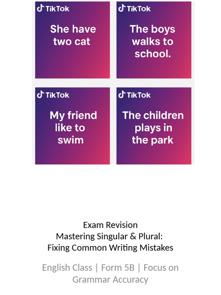5B Exam Revision | PDF