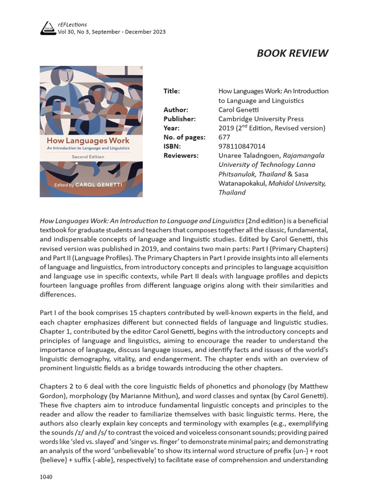 Book Review: How Languages Work | PDF | Semantics | Language Acquisition
