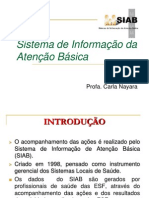 SIAB Sistema de Informação da Atenção Básica