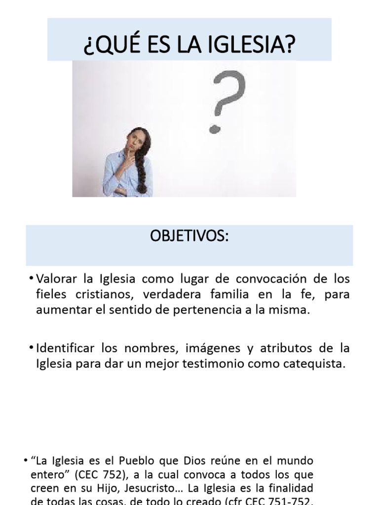 Definición y Atributos de la Iglesia | PDF | Cristo (título) | Iglesia ...