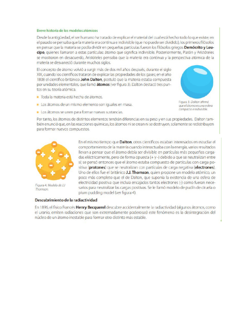 Historia de Los Modelos Atómicos | PDF