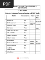 Ward Stock Inventory Checklist | PDF