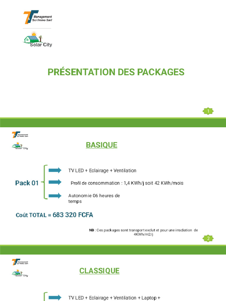 PRÉSENTATION DES PACKAGES-1 - Phoenix | PDF
