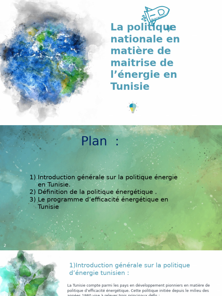 Politique énergétique en Tunisie | PDF