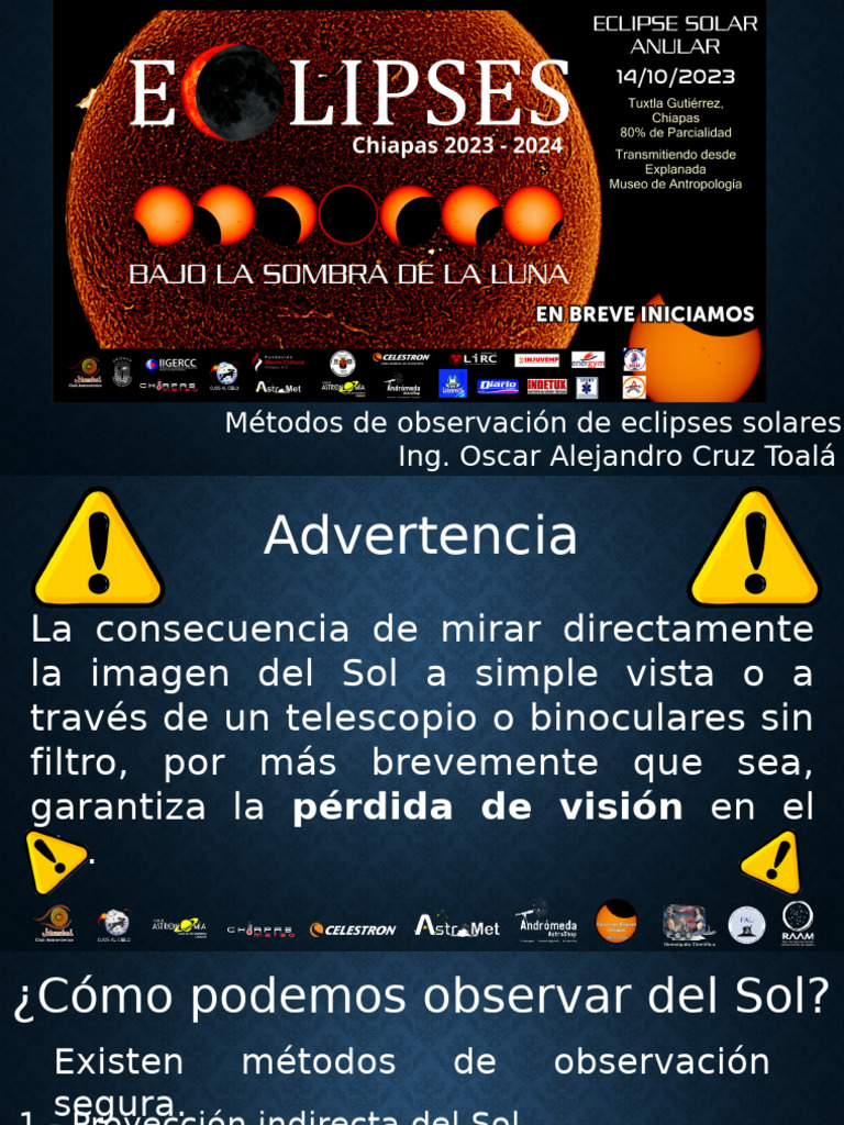 Eclipses Solares | PDF | Telescopio | Eclipse solar
