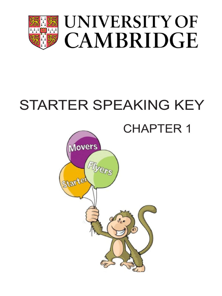 Key Starter Speaking New Tap 2 | PDF