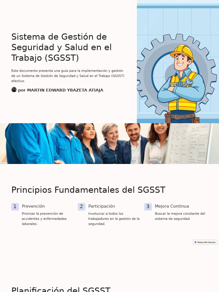 Sistema de Gestion de Seguridad y Salud en El Trabajo SGSST | PDF ...