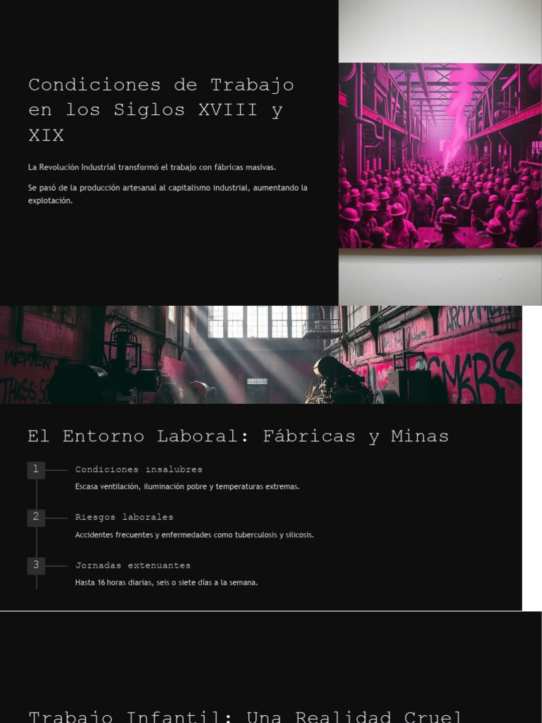 Condiciones de Trabajo en Los Siglos XVIII y XIX | PDF | Derecho ...