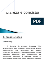 Clareza e Concisão