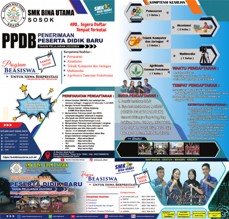 Brousur - Spanduk PPDB Smkbu 2023 | PDF