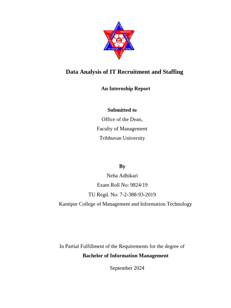 Internship Report on Data Analysis | PDF | Analytics | Security