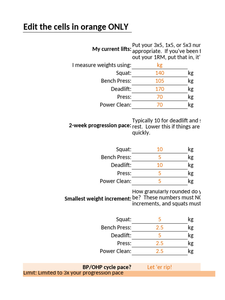 Texas Method Weightlifting Progression | PDF | Weight Training | Weight
